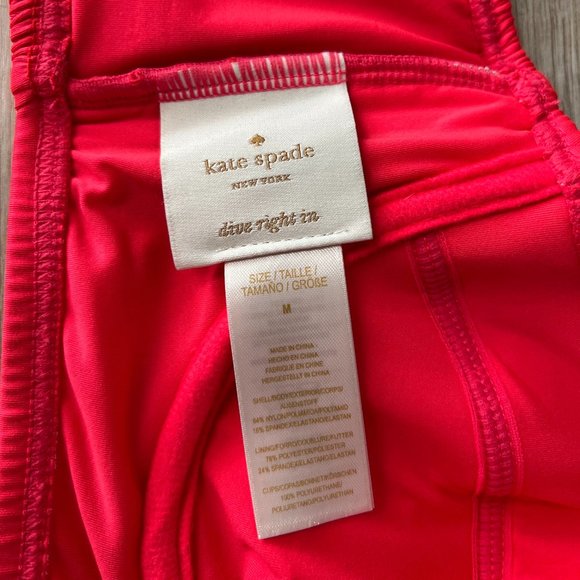 NWOT Kate Spade Georgica Beach Bralette Bikini Top in Geranium Pink- Size M - Picture 6 of 6
